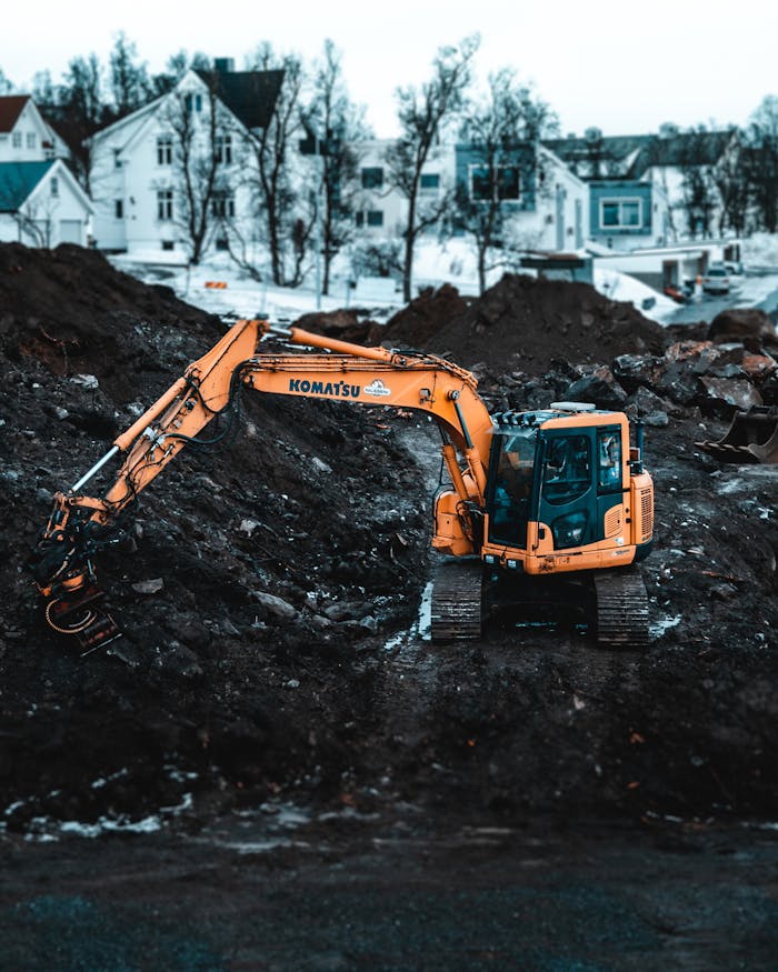 Orange Excavator